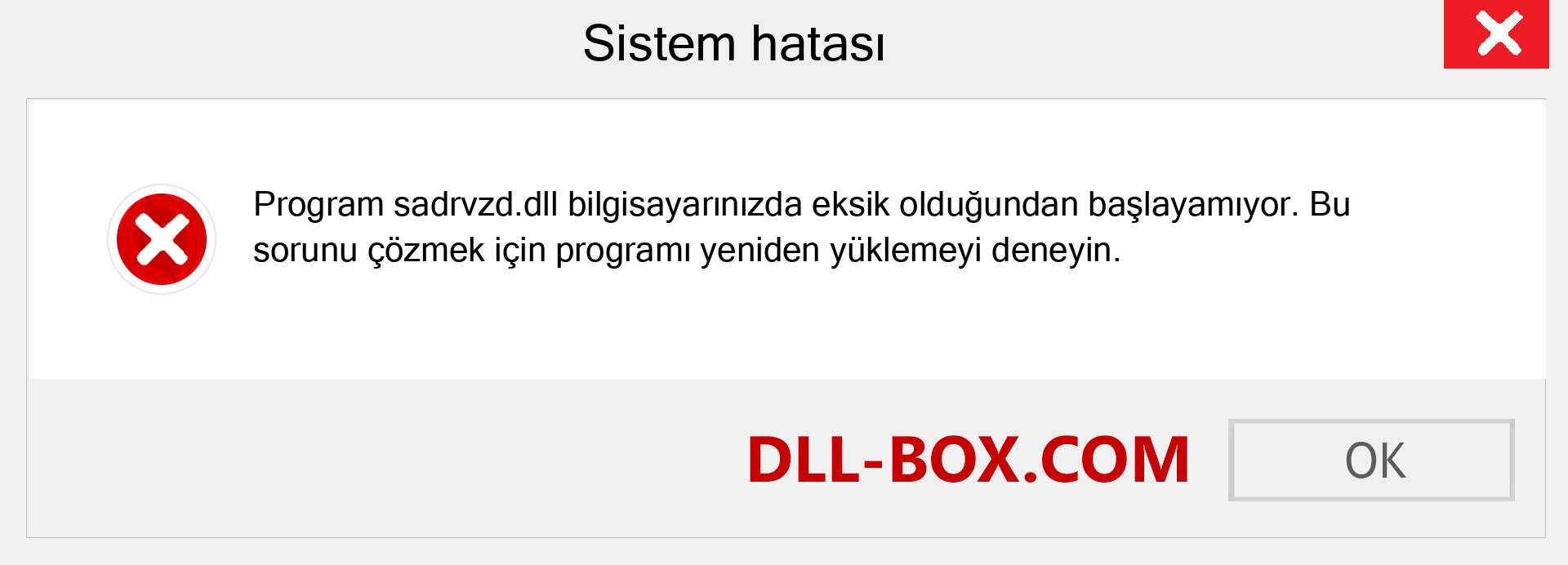 sadrvzd.dll dosyası eksik mi? Windows 7, 8, 10 için İndirin - Windows'ta sadrvzd dll Eksik Hatasını Düzeltin, fotoğraflar, resimler